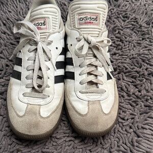 Adidas Samba White and Black Sneakers